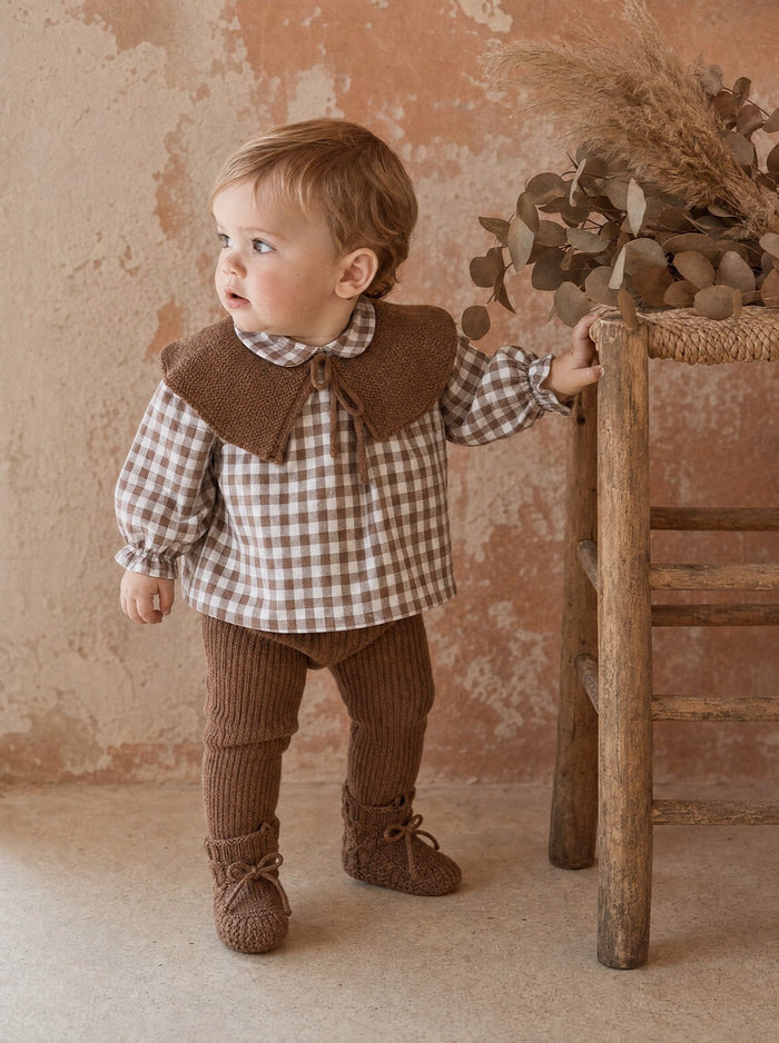 Loose blouses and dungarees for boys 3m-24m