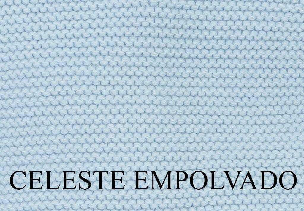 CHAQUETA CRUZADA 4 BOTONES CELESTE EMPOLVADO