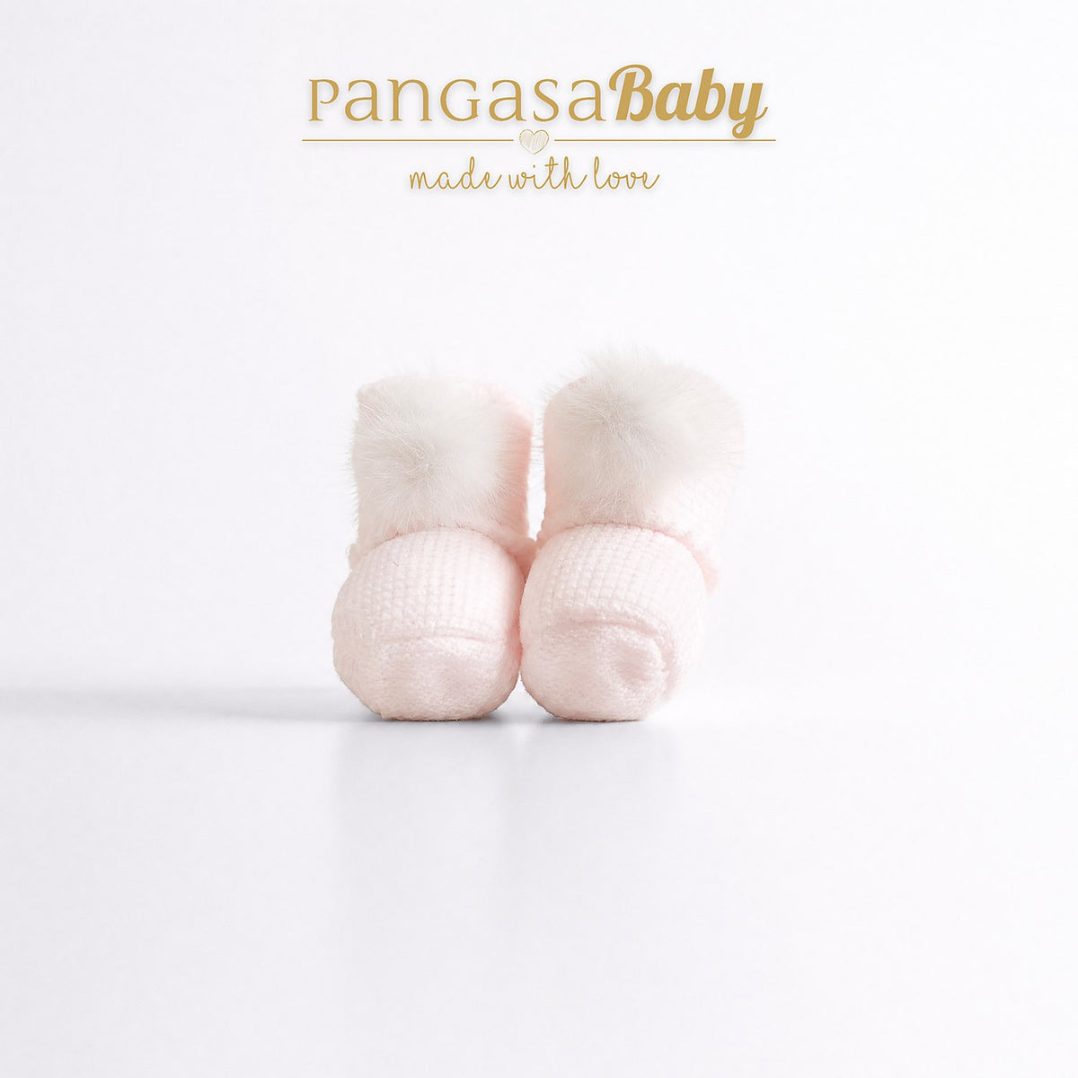 BOTITAS POMPON ROSA BEBE