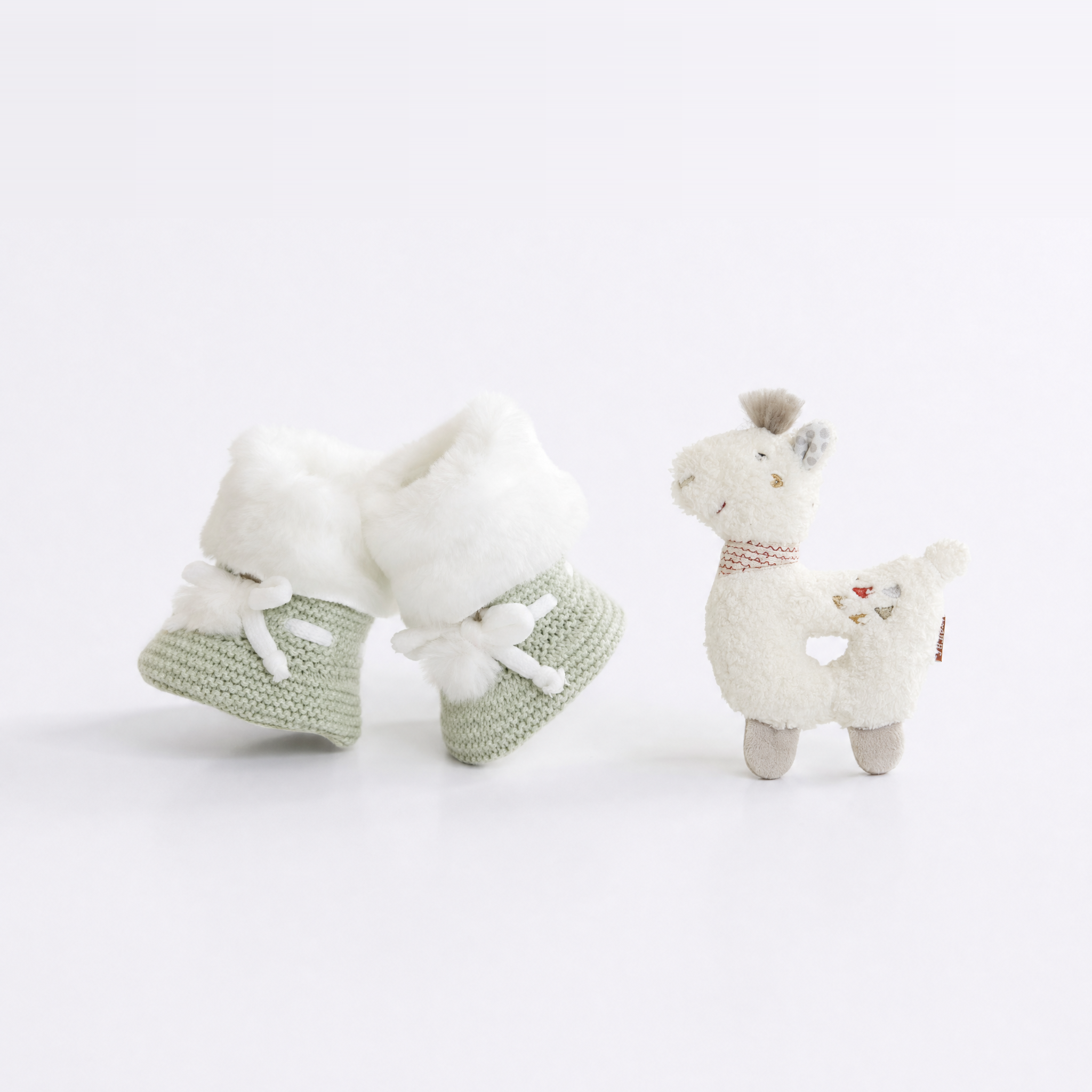 BOTITAS FORRO POLAR VERDE MINT