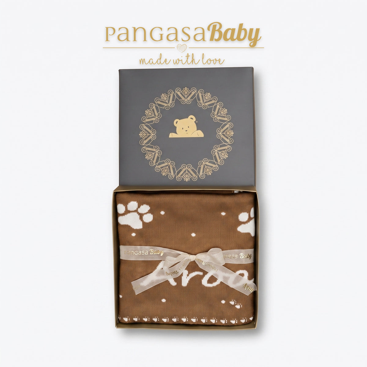 CHAL PERSONALIZADO HUELLAS CHOCOLATTE