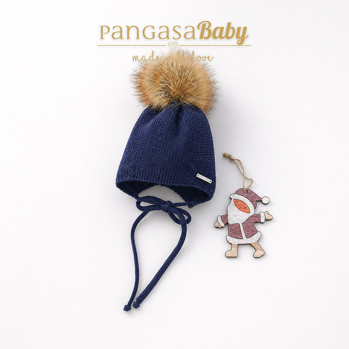 GORRO OREJERO-AÑADIR POMPON MARINO