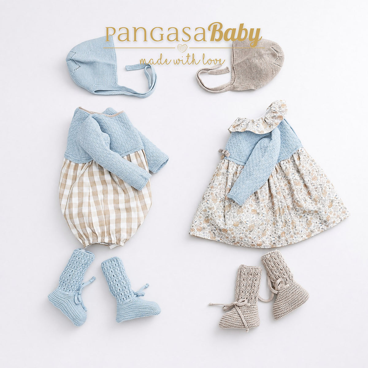 VESTIDO SAND CELESTE EMPOLVADO