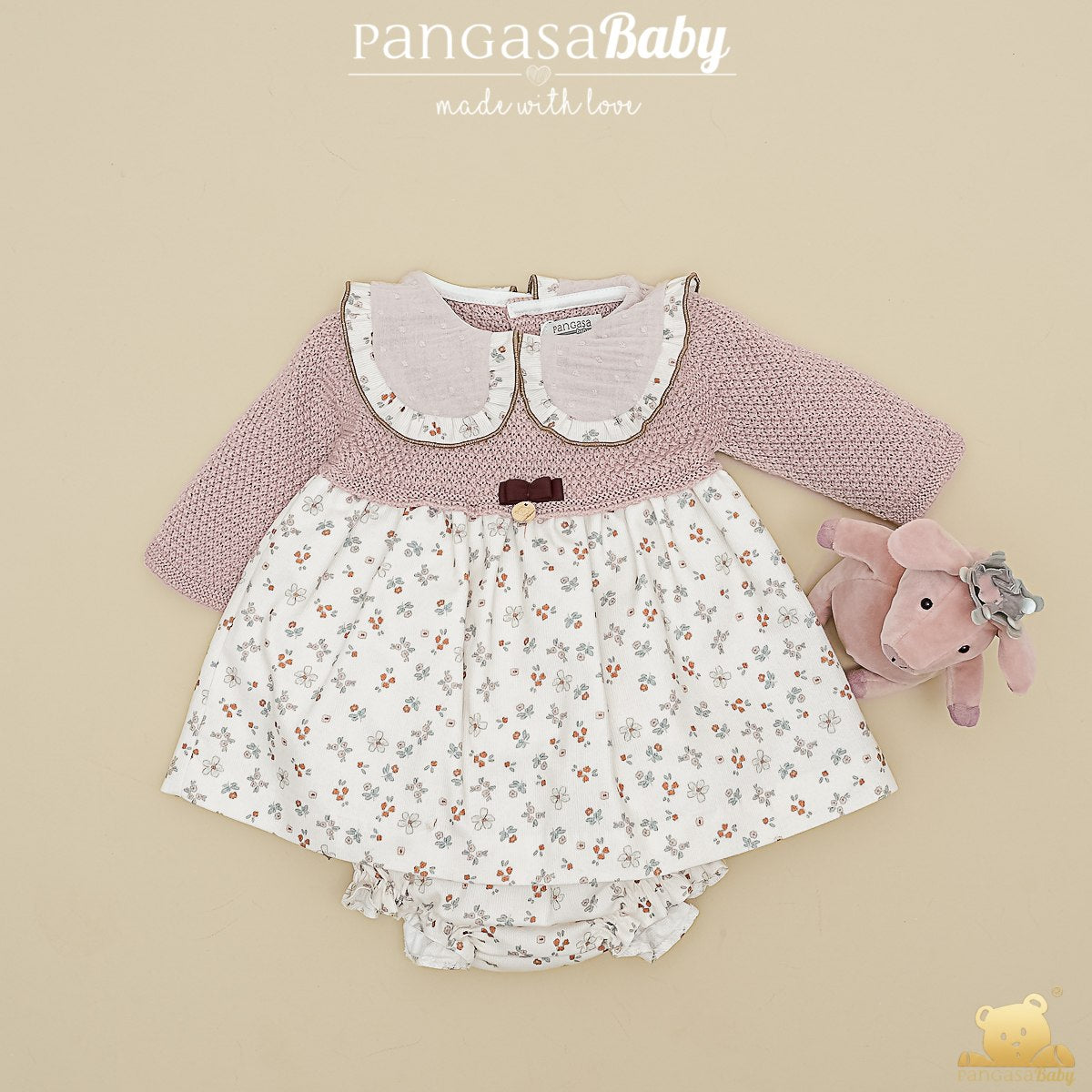 VESTIDO VINTAGE ROSA VINTAGE