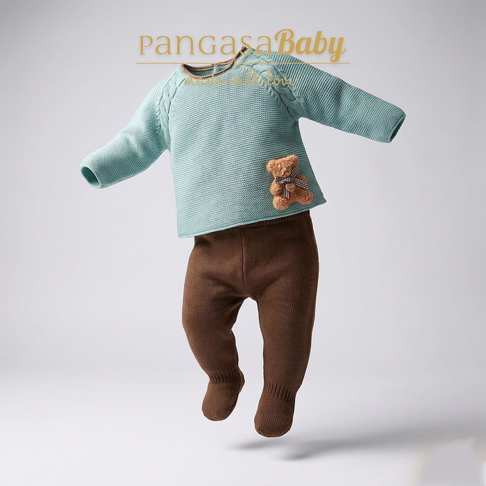 P.PUESTA VICHY MINT + GORRO POLAINA VERDE MINT