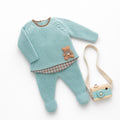 P.PUESTA VICHY MINT + GORRO POLAINA VERDE MINT