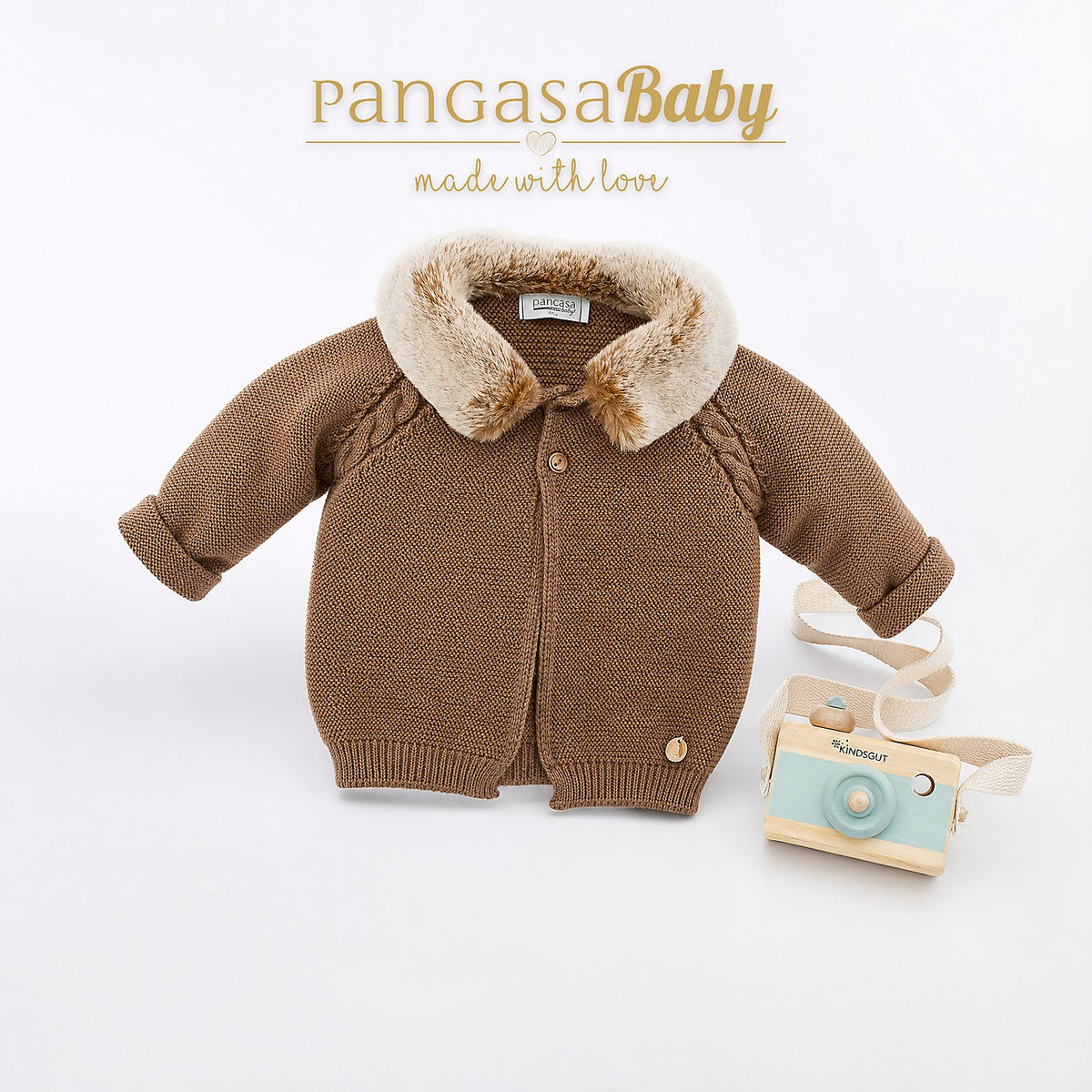 CHAQUETA CUELLO PELO COSIDO BASIC CHOCOLATTE