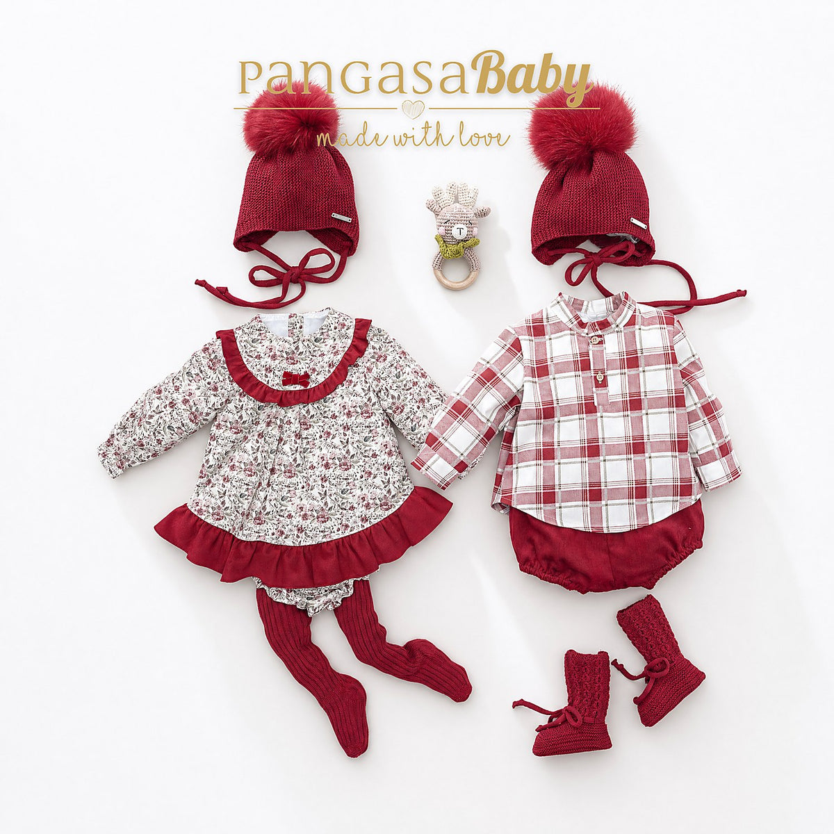 TRAJE 2P CHERRY CAMISA CUELLO MAO CEREZA