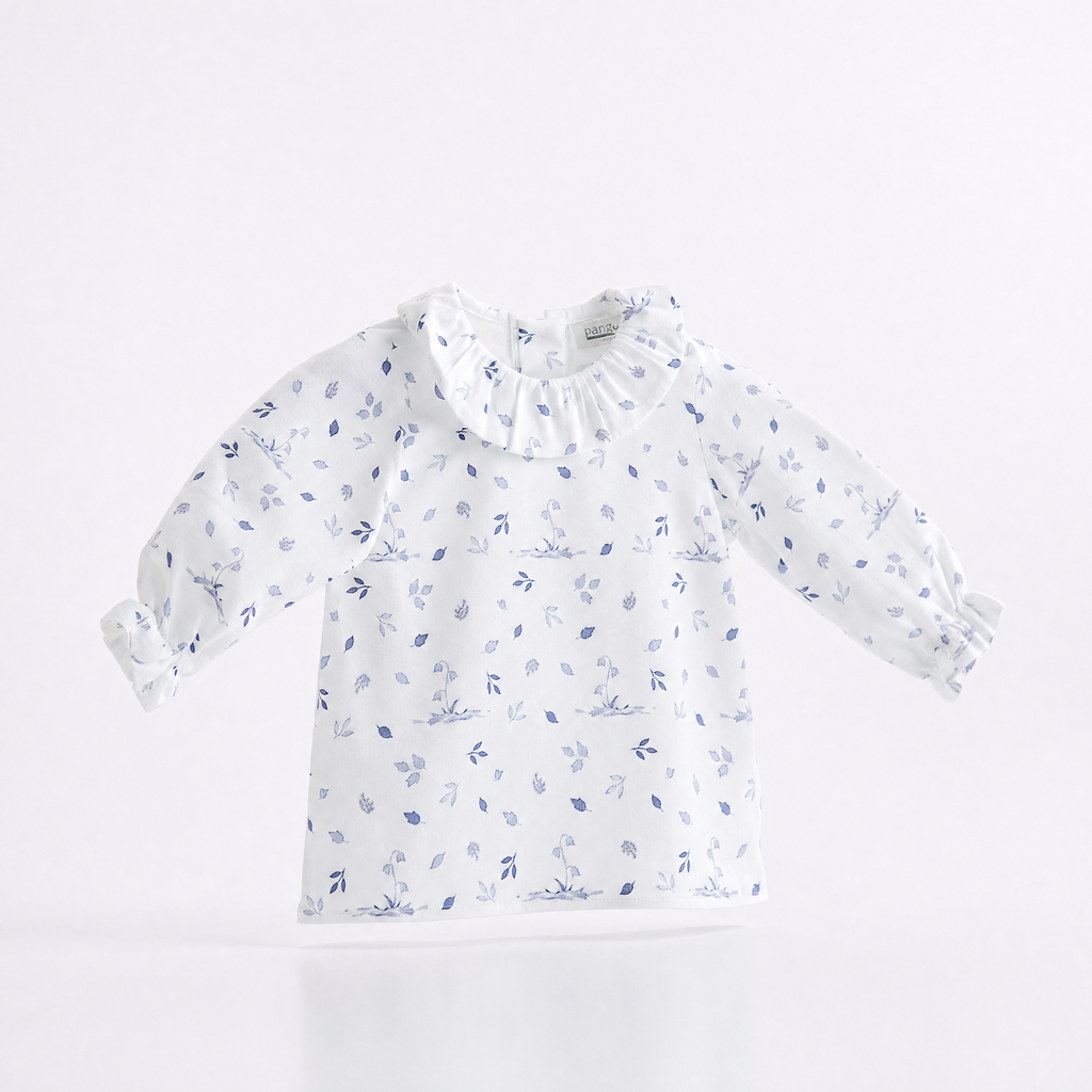 BLUSA HOJAS C.VOLANTE BASIC - BRUMA