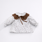 BLUSA HOJAS C.VOLANTE BASIC - CHOCOLATTE