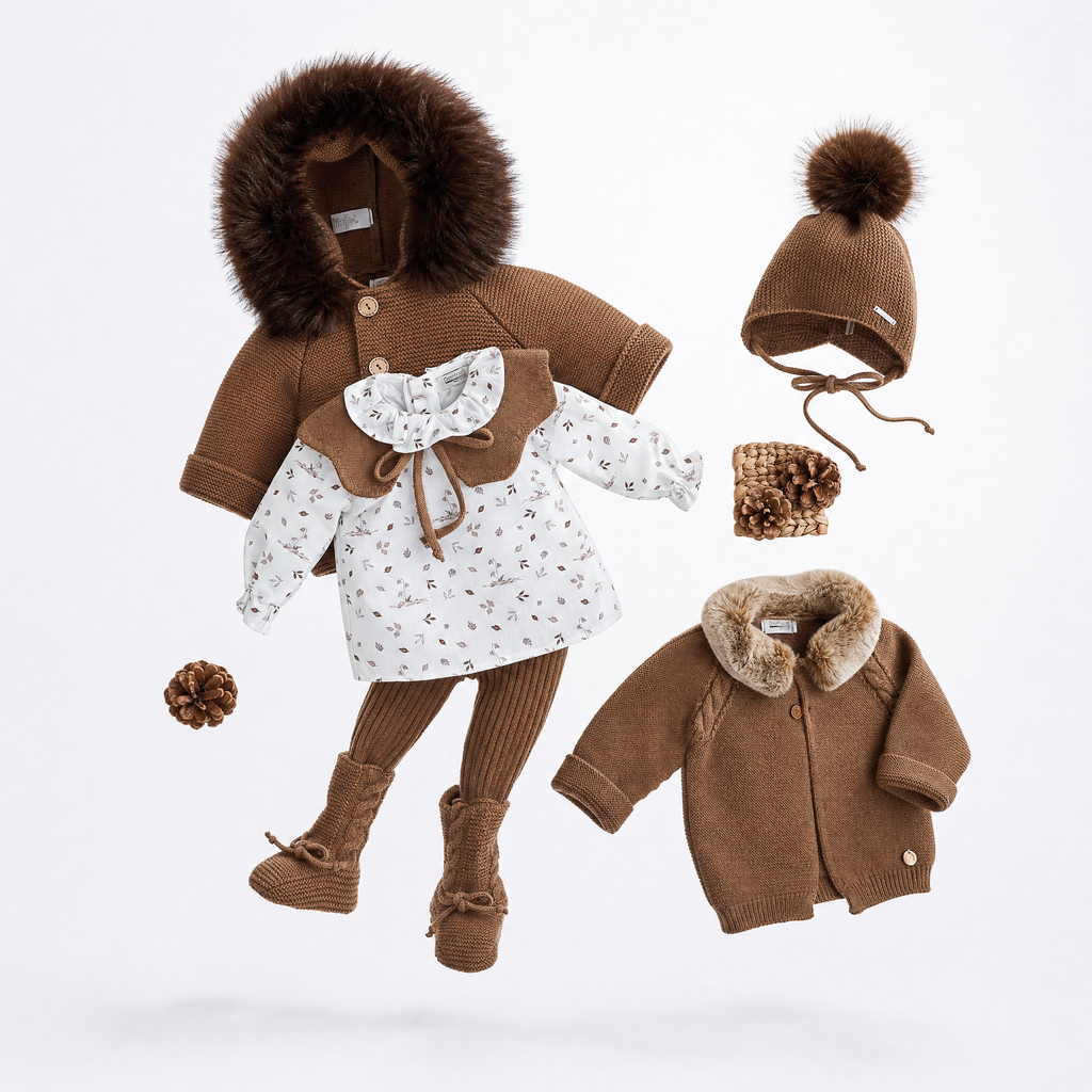 BLUSA HOJAS C.VOLANTE BASIC - CHOCOLATTE