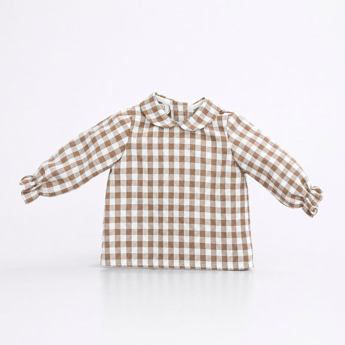 BLUSA  CUADROD CHOCOLATTE