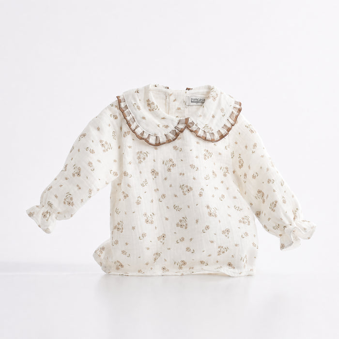 BLUSA FLORES CHOCOLATTE