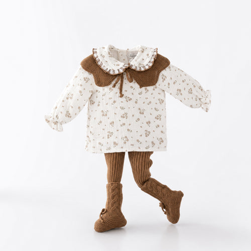 BLUSA FLORES CHOCOLATTE