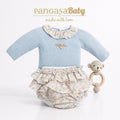CONJ. BRAGUITA  SAND CELESTE EMPOLVADO