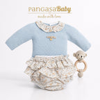 CONJ. BRAGUITA  SAND CELESTE EMPOLVADO