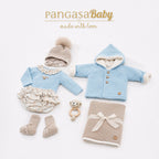 CONJ. BRAGUITA  SAND CELESTE EMPOLVADO