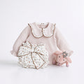 CONJ. BRAGUITA LAZO VINTAGE Y BLUSA PLUMETI