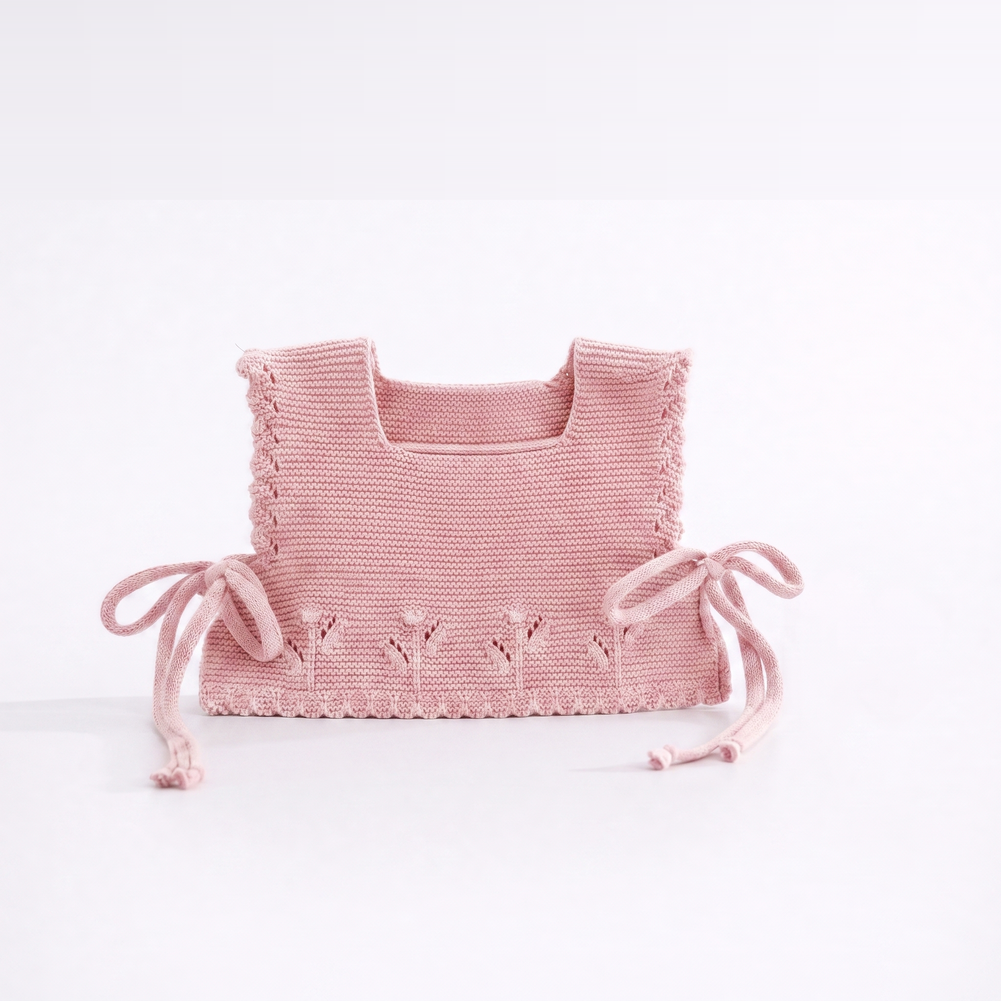 CHALECO PUNTO ROSA EMPOLVADO