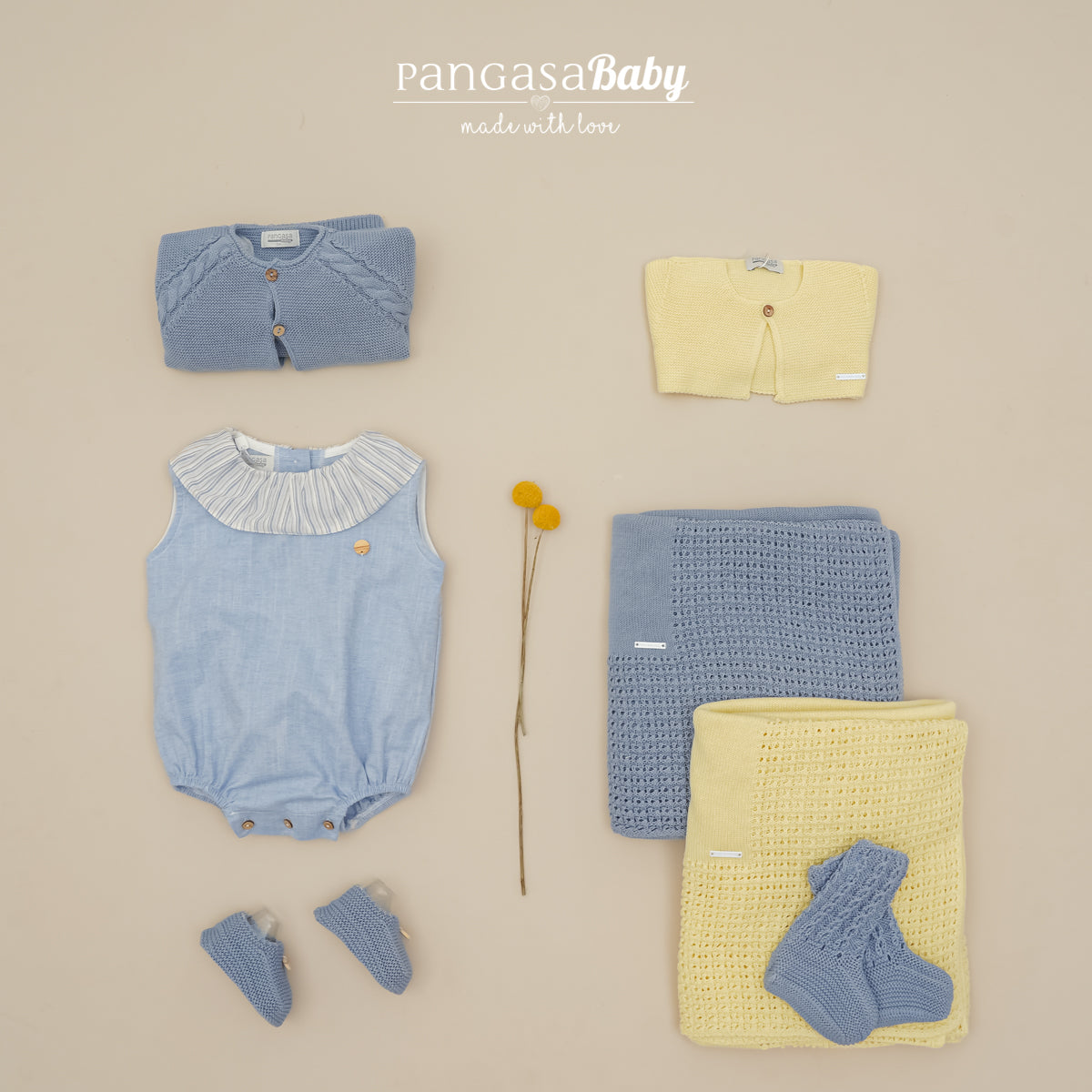 ROMPERJERK IN FABRIC WITH RUFFLED COLLAR MIST