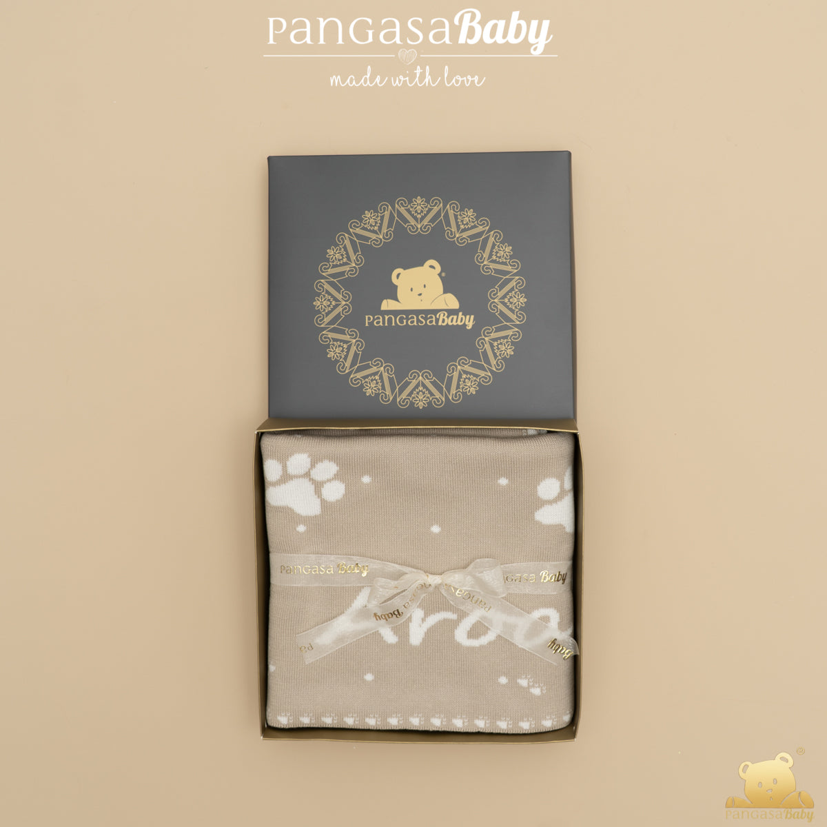 PERSONALIZED FOOTPRINT BLANKET