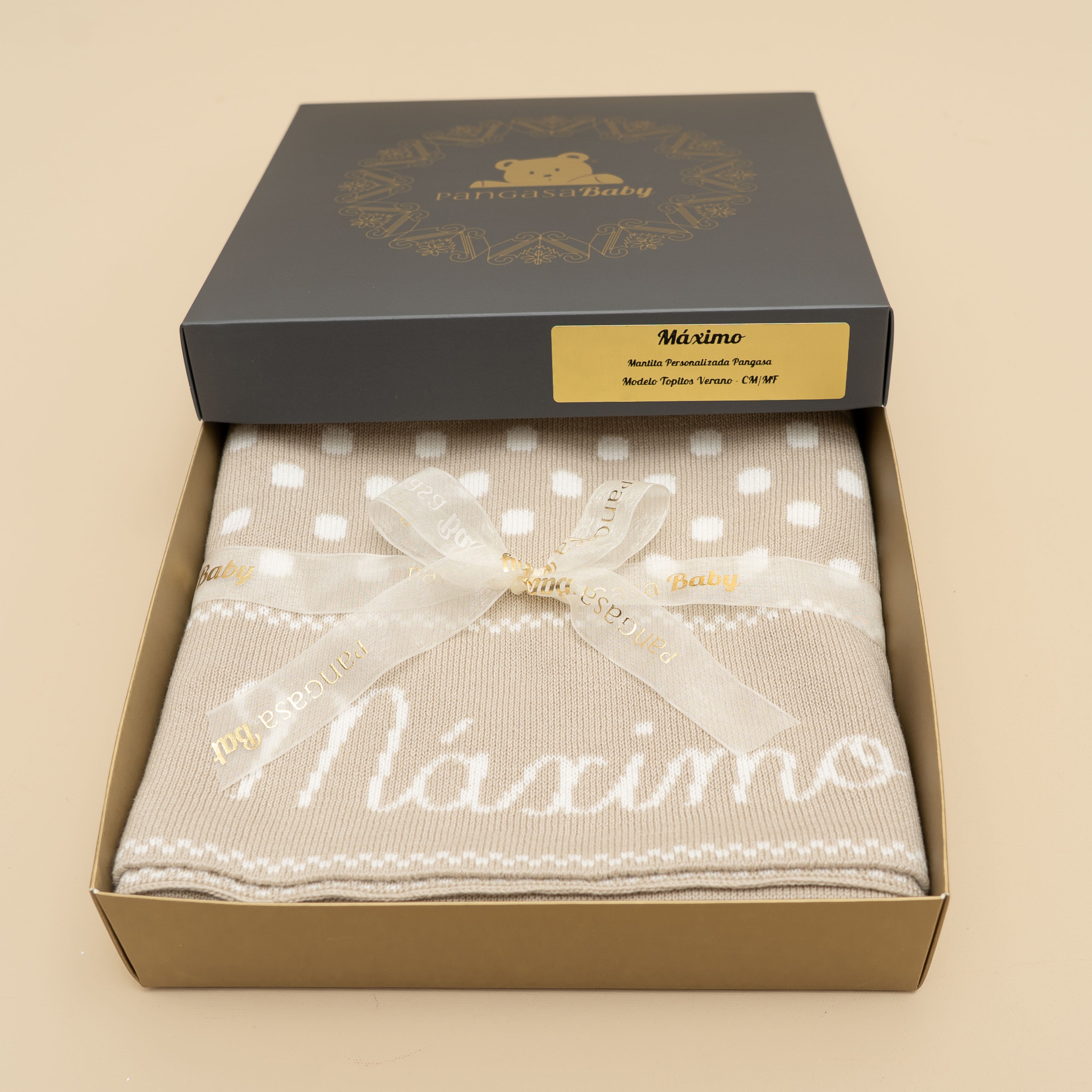 PERSONALIZED POLKA DOT BLANKET